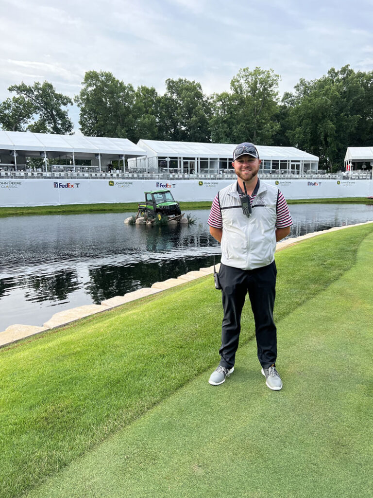 Rutgers Turf Alumnus Andrew Cooper at TPC Deere Run