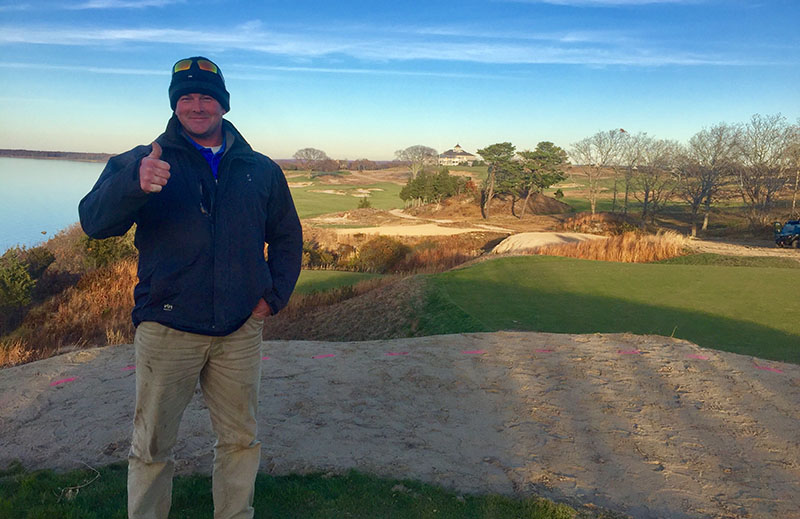 Rutgers Turf Alumnus Eric Ryan at Sebonack Golf Club