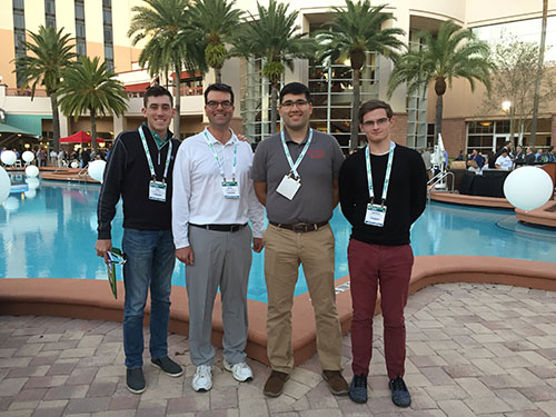 Turf instructor Brad Park and Rutgers students at the 2020 GIS Opening Reception.