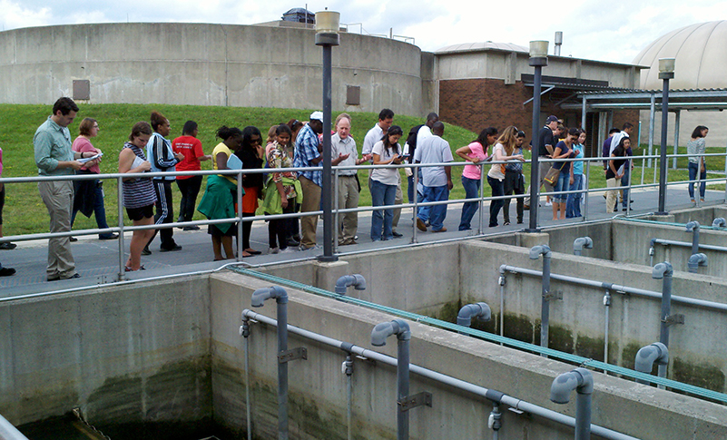 EPH students tour the Hanover Wastewater Treatment Plant