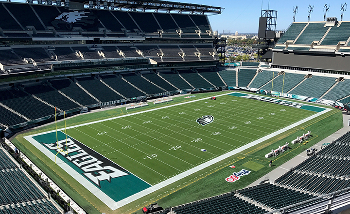 Lincoln Financial Field Painted for the Philadelphia Eagles