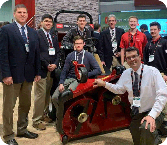 Photo of Rutgers Turf students at an event
