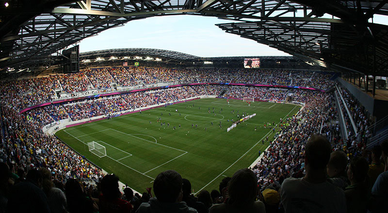 Red Bull Arena, home of the New York Red Bulls Major League Soccer team