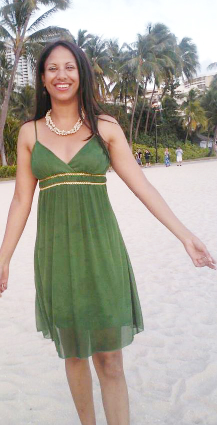 Ruchi Pancholy on the beach in Hawaii