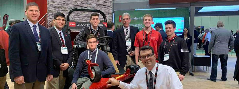 Rutgers students at the GIS Trade Show