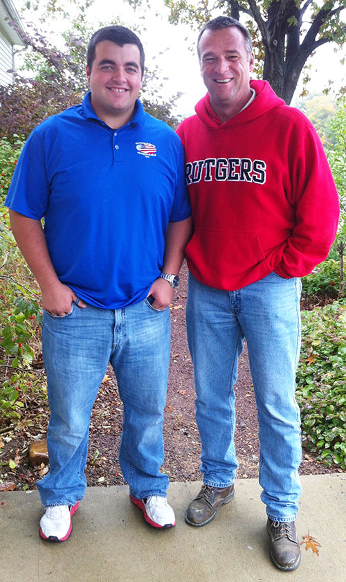 Rutgers Turf students Josh Knapp and Skip Douglass