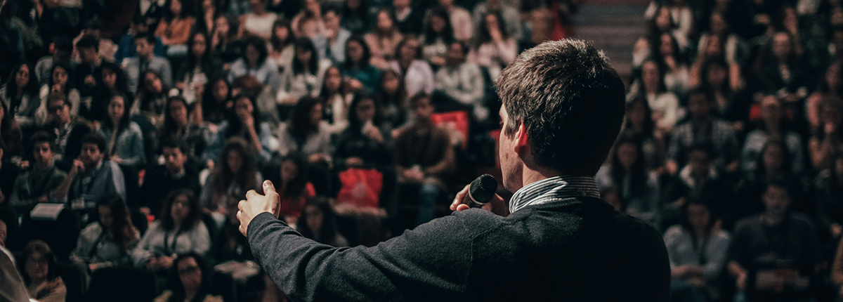 Public speaking to a large audience