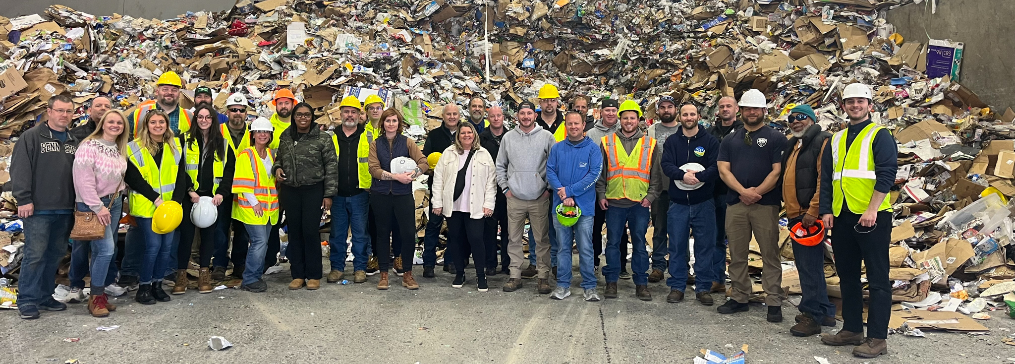 Group photo from Recycling Public Policy class that was held 2/13/24