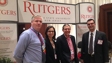 Rutgers Turf instructors at the 2014 NJ Green Expo