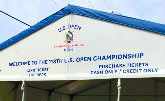Entrance to Shinnecock Hills for the US Open 2018