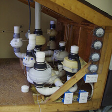 <a href="/radon">Radon</a> Radon mitigation system mock attic fans