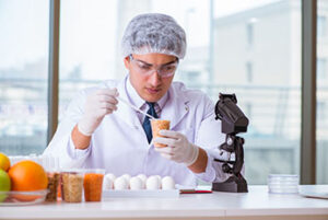 Food Scientist Testing Food Products in a Lab