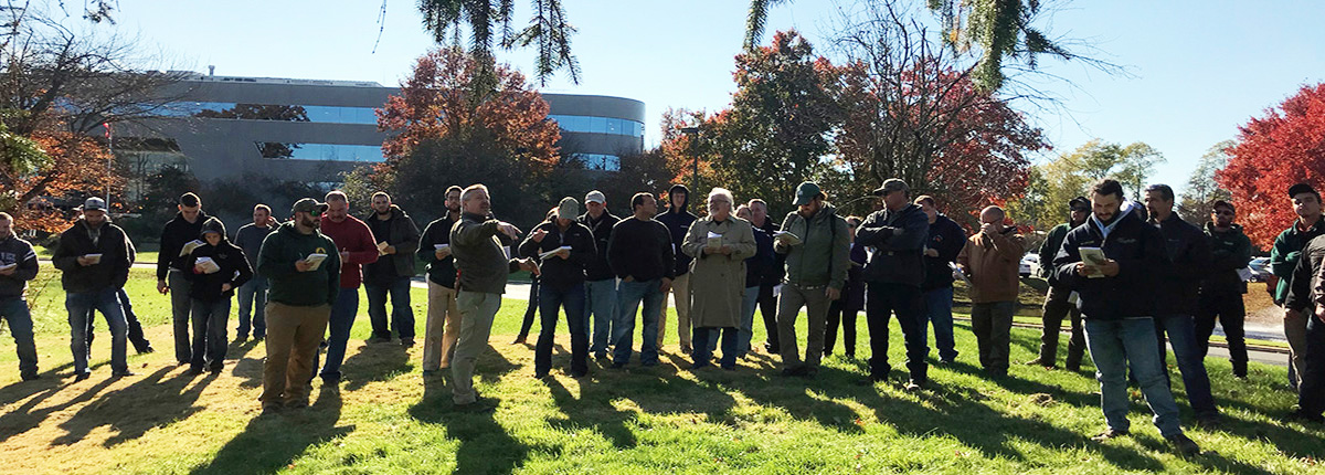 Introduction to Plant Identification students take part in field exercises