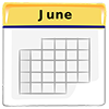 Icon of June calendar page