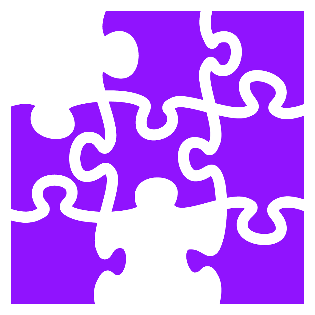 icon of purple puzzle pieces representing selected topics in the EPH program
